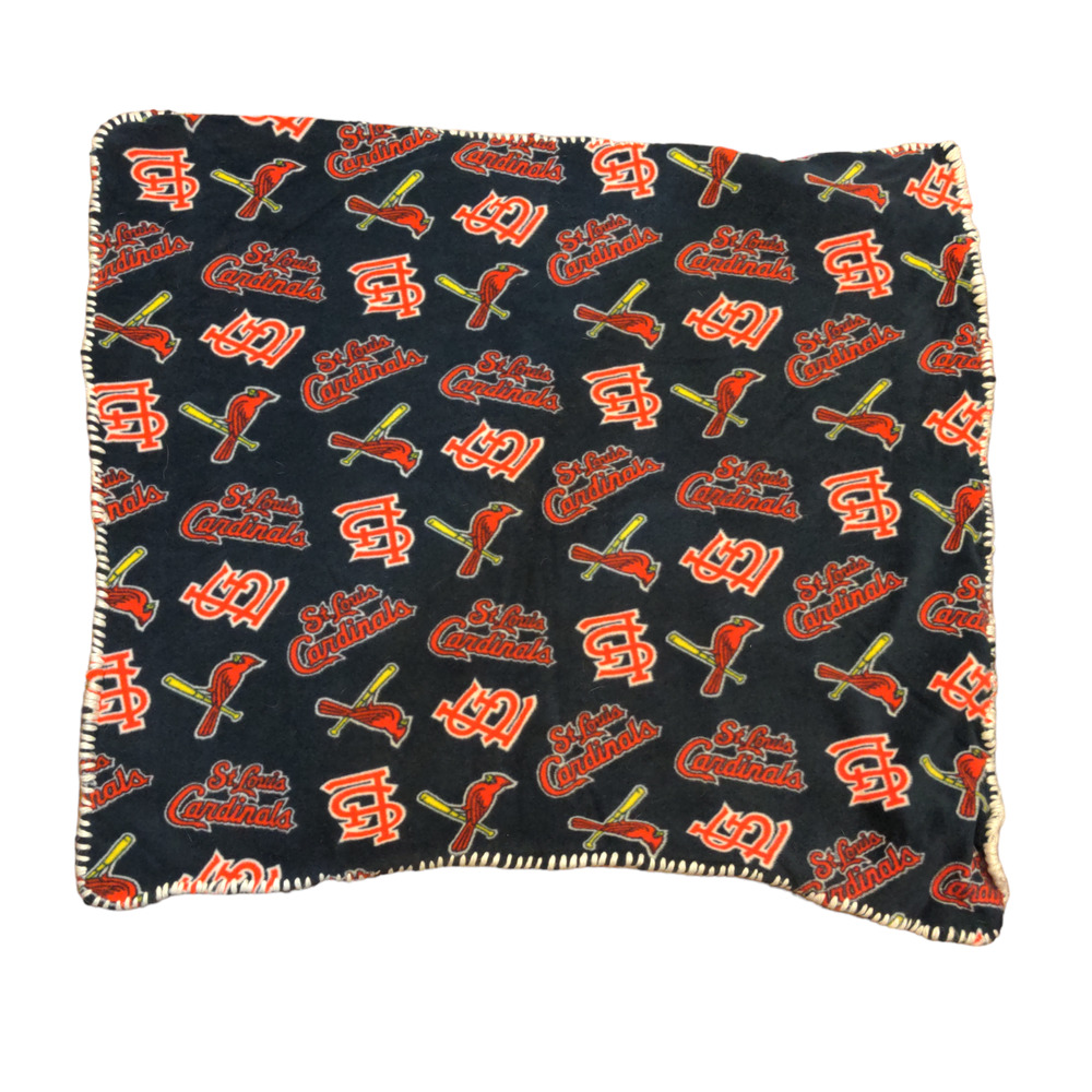 St Louis Cardinals Fleece Blanket Multicolor Size 32x35 MLB Baseball Knit